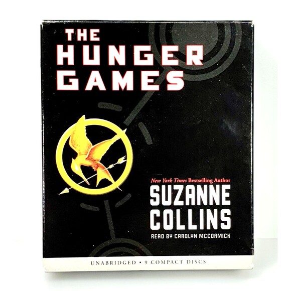 The Hunger Games Book  Audio CD By Suzanne Collins 9 Disc Set Complete Tested - Picture 1 of 9